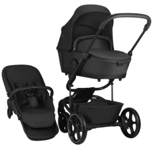 Easywalker Harvey NXT kinderwagen in de kleur Eclipse Black met een modern design en comfortabele zitting.