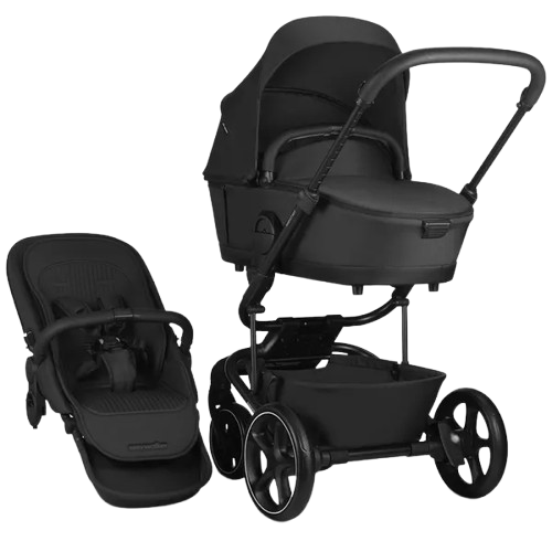 Easywalker Harvey NXT kinderwagen in de kleur Eclipse Black met een modern design en comfortabele zitting.