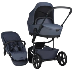 Easywalker Harvey NXT kinderwagen in de kleur Deep Blue met een modern design en comfortabele zitting.