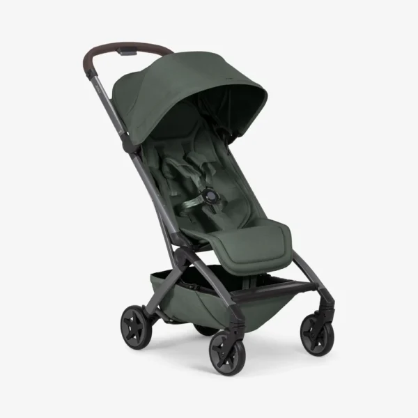 Joolz Aer² buggy in Forest Green – compacte lichtgewicht kinderwagen met verstelbare rugleuning en elegante afwerking.