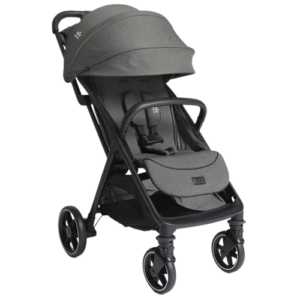 Compacte grijsgroene Joie Signature Parcel LX Evergreen buggy met verstelbare rugleuning en grote wielen